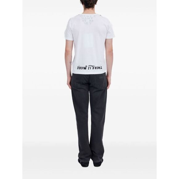 Mm6 Maison Margiela Men Printed Cotton T-Shirt